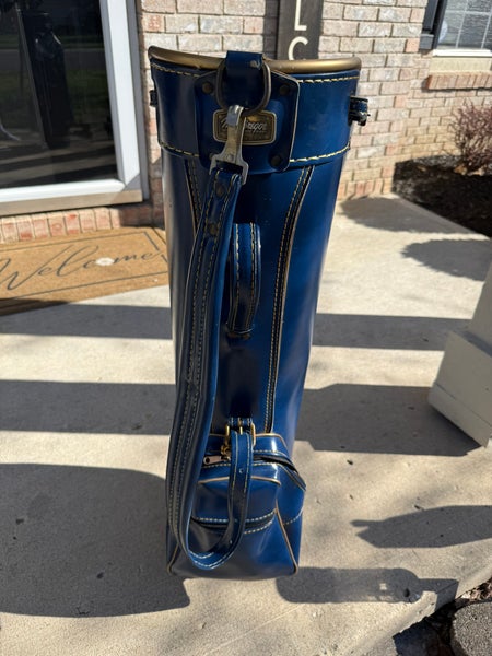 Vintage MacGregor Staff Golf Bag | Navy Blue Gold Stitch | Greatest Name in Golf | USA Made