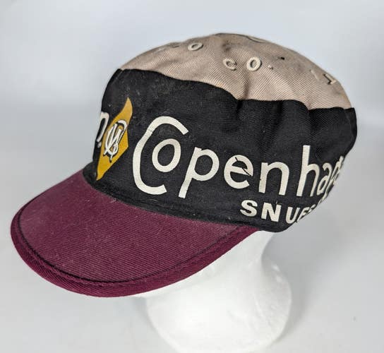 VTG Copenhagen Snuff Chewing Tobacco AOP Painters Cap Hat Made in USA Crowd Cap