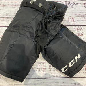 Black Youth Large CCM QuickLite 230 Hockey Pants (Used)