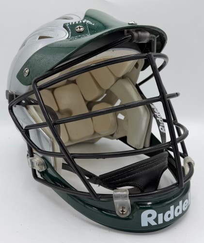 Silver/Green Youth Medium Riddell Helmet