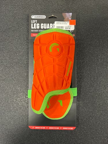 Guardian Leg Guard Youth Neon Coral (New)