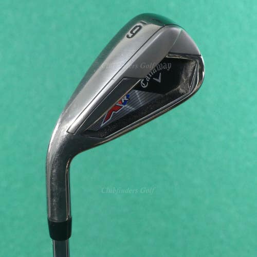 LH Callaway 2023 XR Navy/Grey Single 6 Iron Factory Steel Stiff