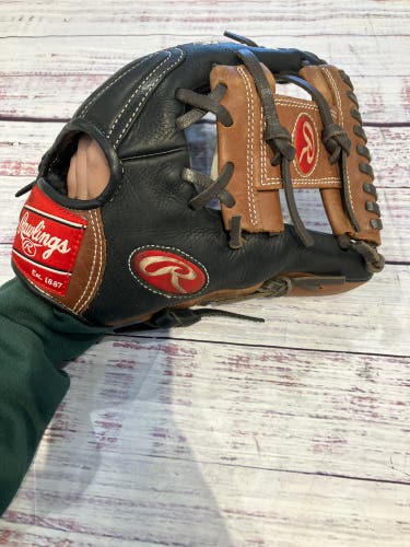 Black Rawlings Premium Series RH Baseball Glove 11.25" (Used)
