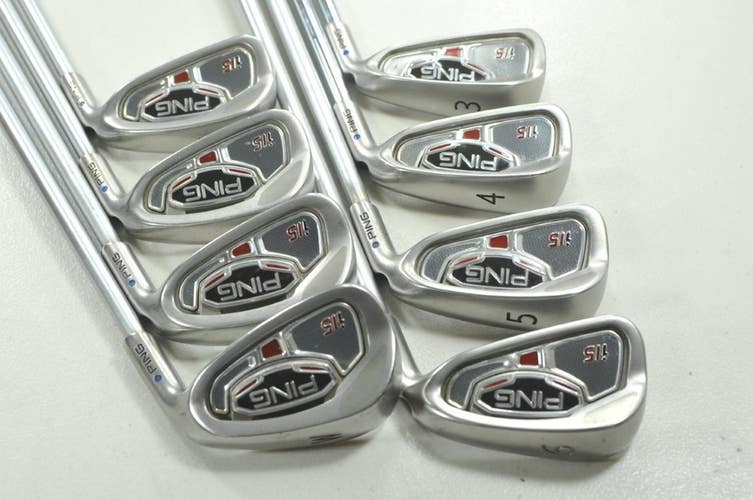 Ping i15 3-W Iron Set Stiff Flex Blue Dot RH KBS Tour C-Taper 120g Steel #211447