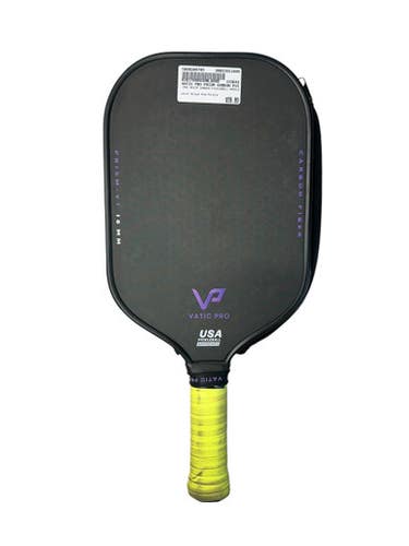 Used VATIC PRO PRIZM CARBON PICKLEBALL PADDLE Pickleball Racquet Black And Purple 11835-S000204745