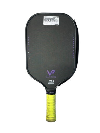 Used VATIC PRO PRIZM CARBON PICKLEBALL PADDLE Pickleball Racquet Black And Purple 11835-S000204745