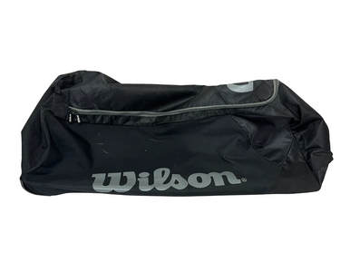 Used Wilson TEAM GEAR BB/SB Player Wheeled Bag Black 11692-S000147755