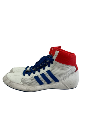 Used Adidas HVC Wrestling Shoes White Junior 05 11692-S000147826