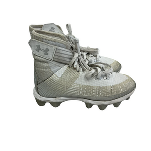 Used Under Armour HIGHLIGHT Jr FB Cleats White Junior 02 11692-S000147927