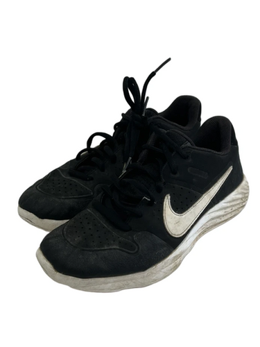 Used Nike ALPHA HUARACHE TURF BB/SB Cleats Black Junior 05 11692-S000147974