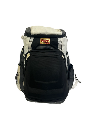 Used Rawlings R1000 BB/SB Player Backpack White And Black 11692-S000148163