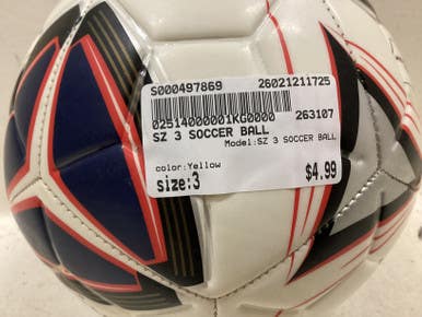 Used SZ 3 SOCCER BALL All Size Soccer Ball Yellow 3 11725-S000497869
