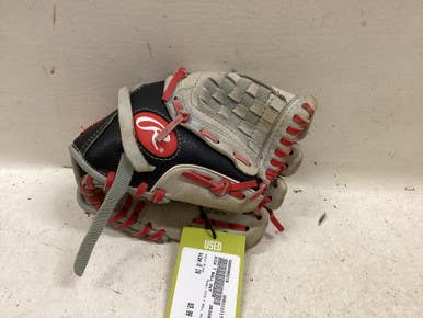 Used DICK T BALL RHT BB/SB Glove T-ball Black 8" 11725-S000499216