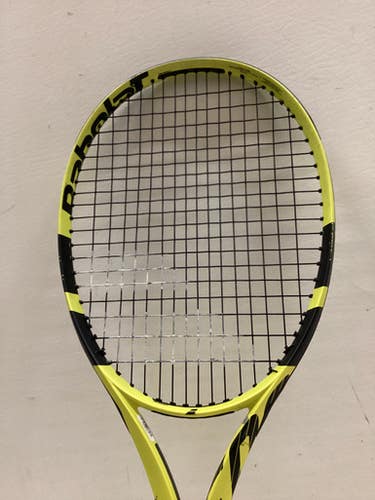 Used Babolat PURE AERO TEAM Adult Tennis Racquet Yellow 4 3/8" 11725-S000499280