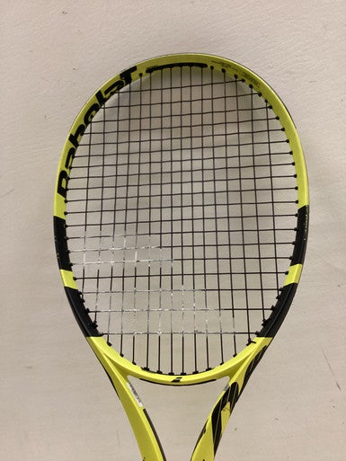 Used Babolat PURE AERO TEAM Adult Tennis Racquet Yellow 4 3/8" 11725-S000499280