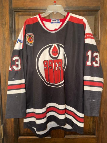 BRANTFORD 99ERS  GAME WORN JERSEY GOJHL #13