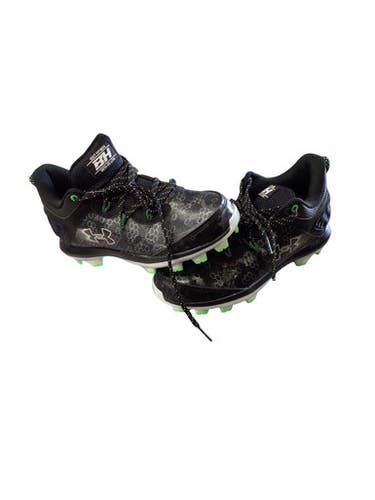 Used Under Armour BRYCE HARPER CLEATS BB/SB Cleats Black Junior 03.5 11760-S000089419