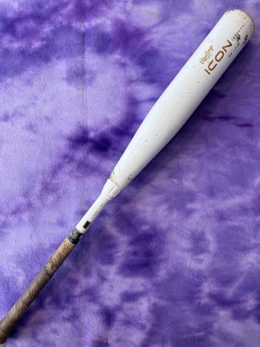 2024 Rawlings Icon Composite Bat USSSA Certified (-8) Composite 22 oz 30" (Used)