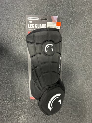 Guardian Leg Guard Adult Right Handed Hitter Black (New)
