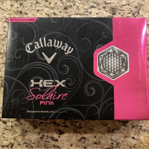 NEW Callaway Hex Solaire Pearlescent Pink Golf Balls (4 Sleeves of 3) 12 Total