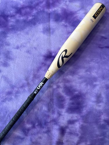 2025 Rawlings Icon Composite Bat USABat Certified (-8) Composite 23 oz 31" (Used)