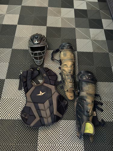 Black/Navy All Star System 7 Catcher's Set (Used)