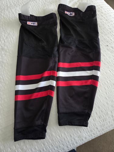 Black Unisex Medium Youth Skate Socks (New)