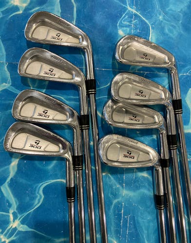 Men's TaylorMade 300 Iron Set (3-PW) Rifle FCM 6.0 Stiff Flex Shaft | RH (Used)