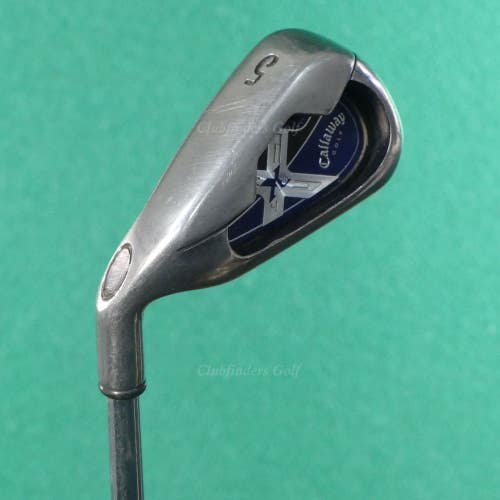 LH Callaway X-18 Single 5 Iron Factory True Temper Steel Uniflex