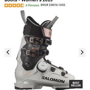 Mondo 22 & 22.5 Women's Salomon S/Pro Supra BOA 105 W All Mountain Ski Boots (New)