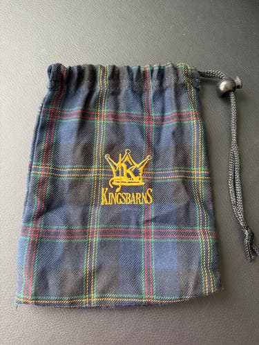 Rare Kingsbarns Scotland Golf Valuables Pouch Plaid Tartan Design
