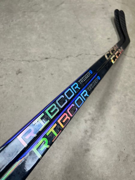 2 PACK 75 Flex P90TM Senior CCM RibCor Trigger 9 Left Hand Hockey Stick Pro Stock (New)