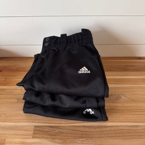 Black Youth Adidas Softball Pants (2 L 1 XL)