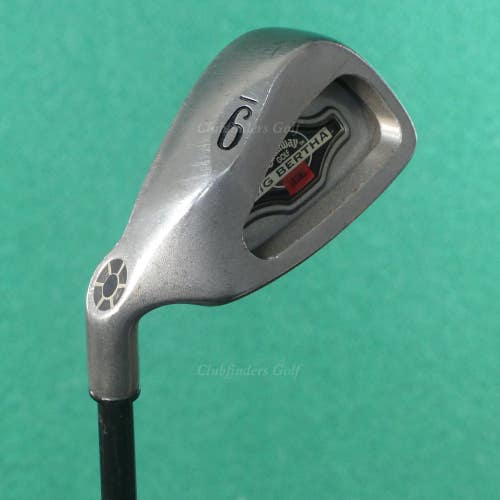 LH Callaway Big Bertha 1996 Single 9 Iron Factory RCH 96 Graphite Firm