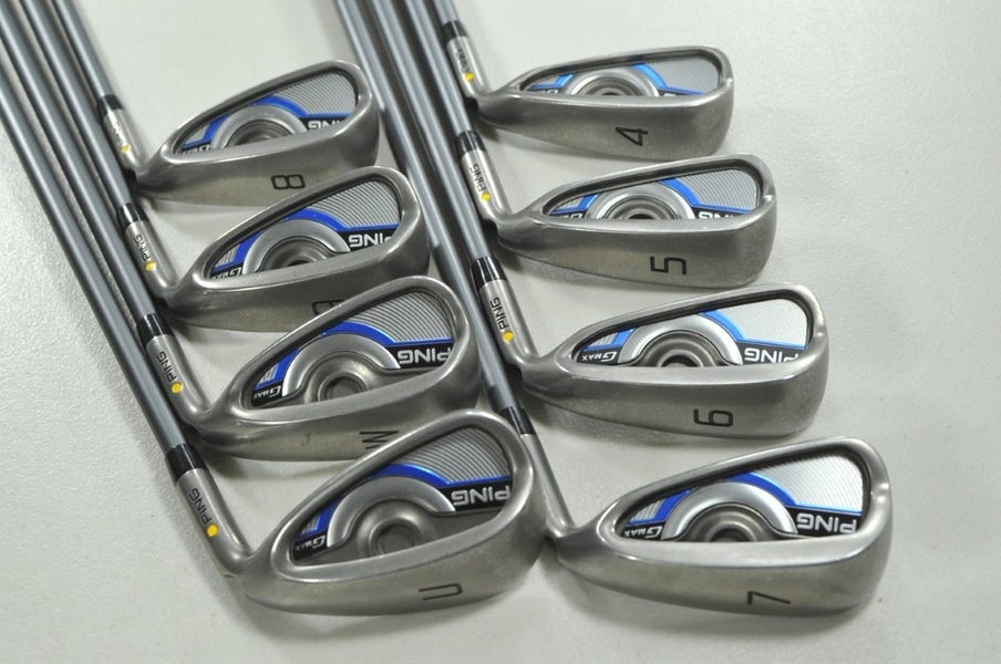 Ping GMax 4-W,UW Iron Set Regular Flex Yellow Dot Right CFS 70g Graphite #210765