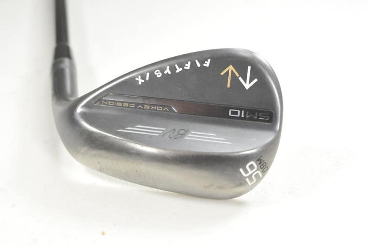 Titleist Vokey SM10 Jet Black 56*-08M Wedge Right DG S400 Stiff Steel # 211335