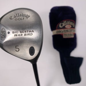 Callaway Big Bertha Warbird 5 Fairway Wood 18* RCH 96 Firm Graphite Mens RH HC