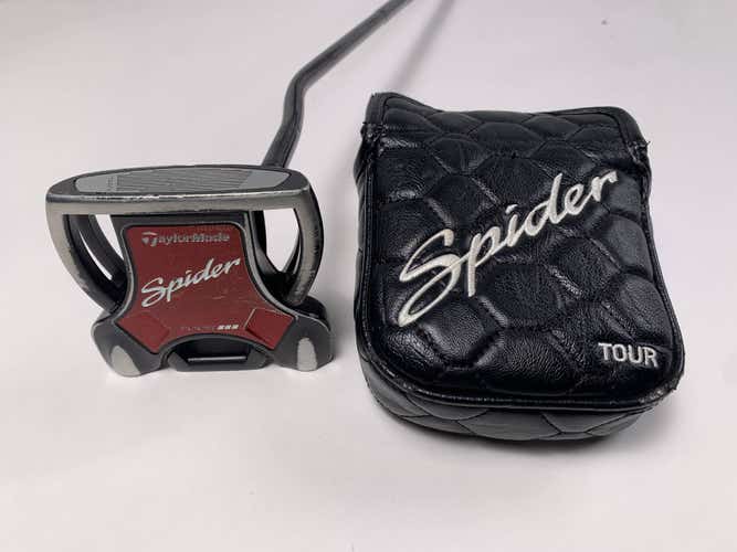 TaylorMade Spider Tour Black Red Putter 35" SuperStroke Pistol 2.0 Mens RH HC
