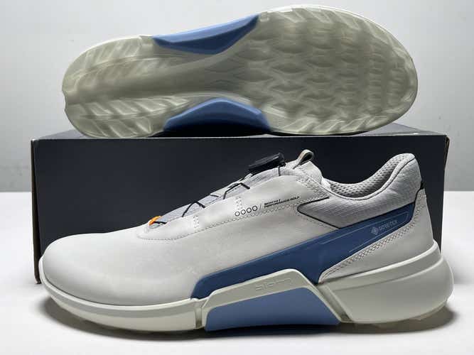 Ecco Golf Biom H4 BOA Golf Shoes White Blue Gray Men's SZ 11 (108504 55569)