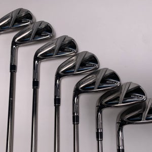 LEFTY TaylorMade SIM MAX Iron Set 5-PW+AW Recoil ESX 460 F3 Regular Graphite LH