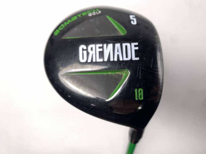Bombtech Grenade 5 Fairway Wood 18* Grenade Stiff Graphite Mens RH