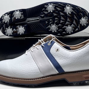 FootJoy Premiere Series Golf Shoes White Blue Brown Men's SZ 10.5 (54534)