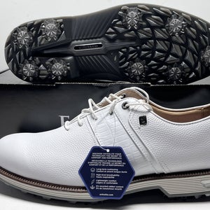 FootJoy DryJoys Premiere Series Packard Golf Shoes White Men's SZ 9.5 (53908)