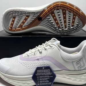 FootJoy FJ Quantum Golf Shoes Cream Purple BluWomen's SZ 7.5 (97816)