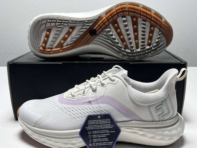 FootJoy FJ Quantum Golf Shoes Cream Purple BluWomen's SZ 7.5 (97816)