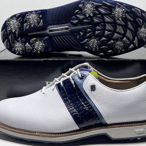 FootJoy DryJoys Premiere Series Packard Golf Shoes White Men's SZ 10.5 (54269)