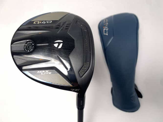 TaylorMade Qi4D Max Lite 7 Fairway Wood 21* Reax 45g Senior Graphite Mens RH HC