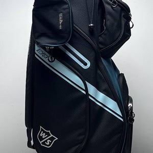 Wilson EXO Cart Bag Black 14-Way Divide Single Strap Golf Bag