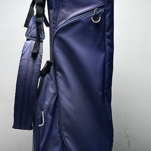 TaylorMade Lightweight Stand Bag Blue 4-Way Divide Single Strap Golf Bag