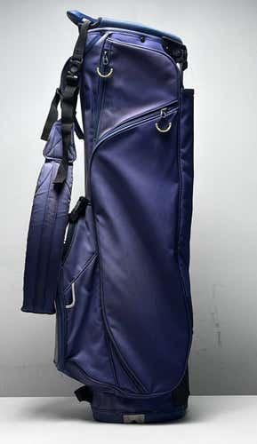 TaylorMade Lightweight Stand Bag Blue 4-Way Divide Single Strap Golf Bag